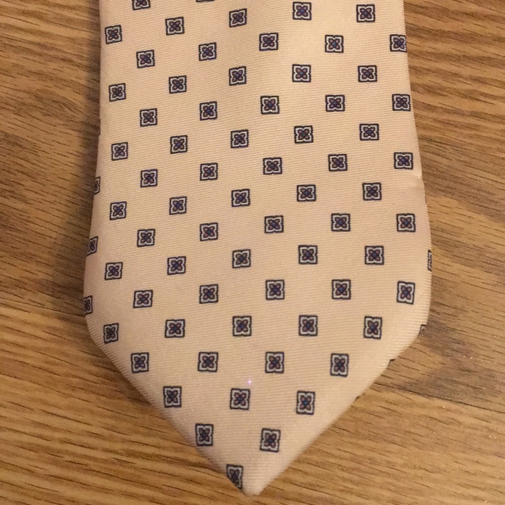 VINTAGE LILLY DACHE pale pink silk Necktie made in the‎ USA